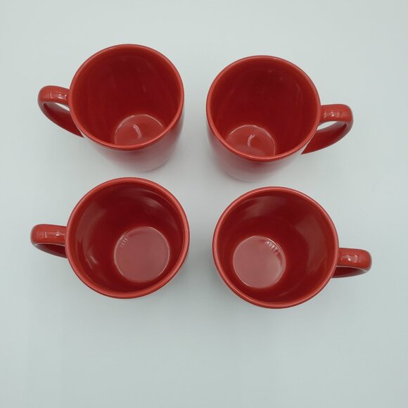 Corelle Urban Red Mugs Corning Red Stoneware Mugs - Picture 2 of 5